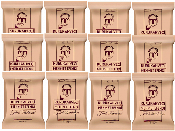 Кофе молотый Kurukahveci Mehmet Efendi 100 гр.12шт. фото в онлайн-магазине Kofe-Da.ru