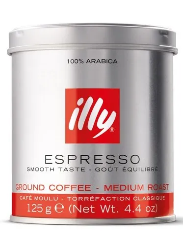 Кофе молотый Illy Espresso125 гр фото в онлайн-магазине Kofe-Da.ru